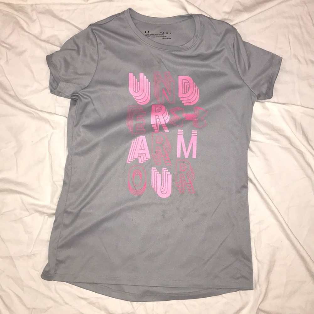 Under Armour Girl’s Size YLG Short Sleeve Tee